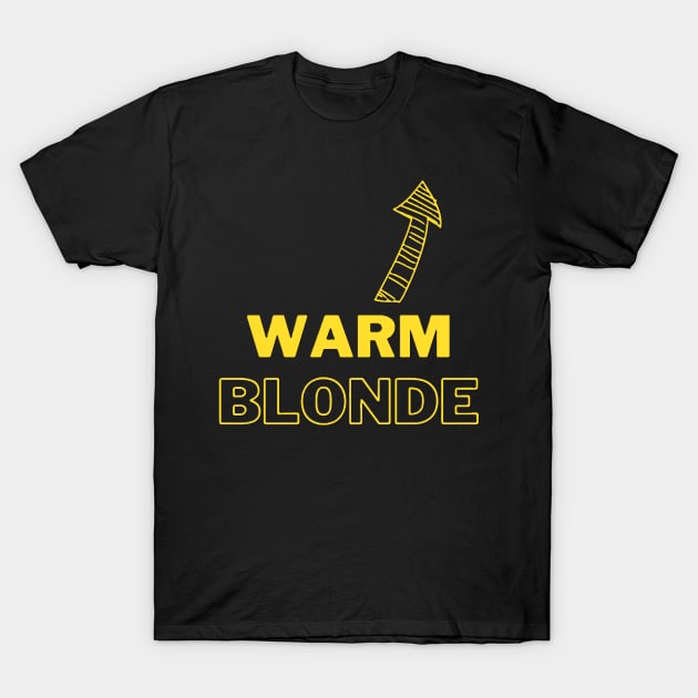 Warm Blonde Hairdresser Failure, Hair Dye Fail T-Shirt by EMMONOVI